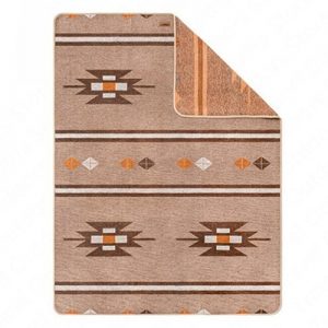 Naturehike Geometric Pattern Wool Blanket khaki