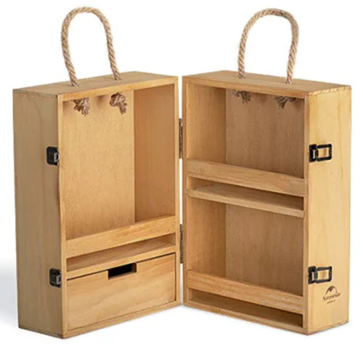 Naturehike Outdoor Multi-Layer Seasoning Cabinet wood