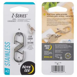 Nite Ize Z-Series Dual Carabiner #2 stainless