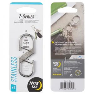 Nite Ize Z-Series Dual Carabiner #3 stainless