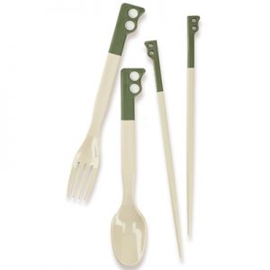 Chums Camper Cutlery Set olive gray