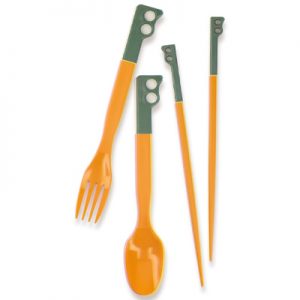 Chums Camper Cutlery Set teal yellow