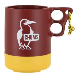 Chums Camper Mug Cup Large burgundy yellow