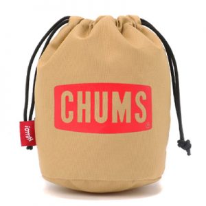 Chums Logo Drawstring Tool Case M beige