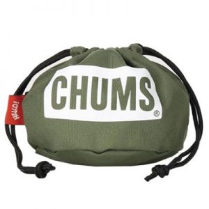 Chums Logo Drawstring Tool Case S khaki