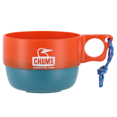 Chums Camper Soup Cup paprika red blue gray
