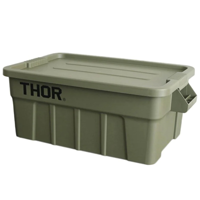 Thor 53L Tote Box with Lid olive drab