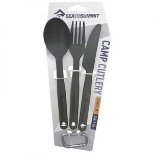 Sea To Summit Camp Cutlery 3pc Set charcoal