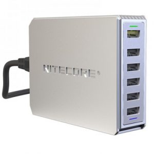 Nitecore UA66Q 6-Port USB Desktop Charging Adapter