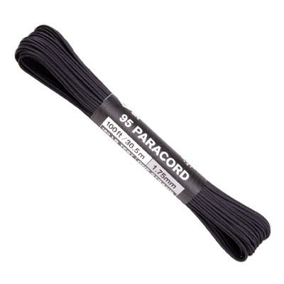 Atwood Rope MFG 95 Paracord 100 Feet Black