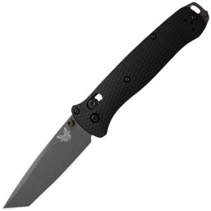 Benchmade Bailout Axis Lock Folding Knife Tungsten Gray Cerakote Blade with Black Aluminum Handle 537GY-03
