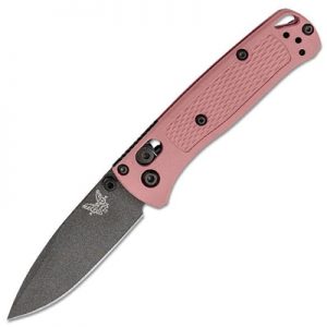 Benchmade Mini Bugout Axis Lock Folding Knife Cobalt Black Blade with Alpine Glow Grivory Handle 533BK-05
