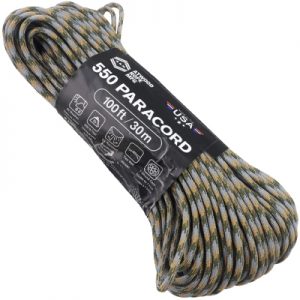 Atwood Rope MFG Paracord 550 Type 7 Strands 100 Feet ACU
