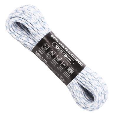 Atwood Rope MFG Paracord 550 Type 7 Strands 100 Feet Frost