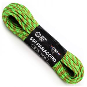 Atwood Rope MFG Paracord 550 Type 7 Strands 100 Feet Fruit Twist