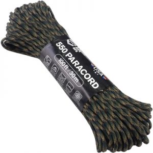Atwood Rope MFG Paracord 550 Type 7 Strands 100 Feet Green Zone