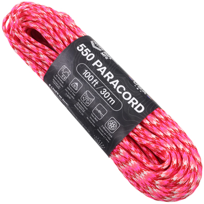 Atwood Rope MFG Paracord 550 Type 7 Strands 100 Feet Love