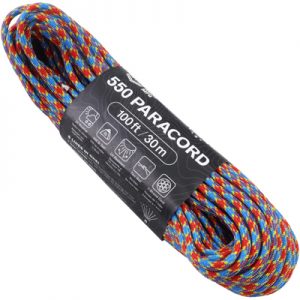 Atwood Rope MFG Paracord 550 Type 7 Strands 100 Feet Man of Steel