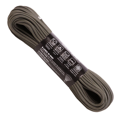 Atwood Rope MFG Paracord 550 Type 7 Strands 100 Feet Military Mesh