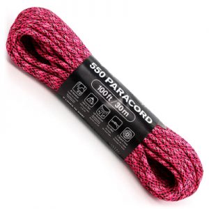 Atwood Rope MFG Paracord 550 Type 7 Strands 100 Feet Pink Panther