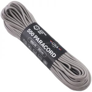 Atwood Rope MFG Paracord 550 Type 7 Strands 100 Feet Platinum