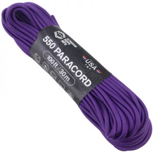 Atwood Rope MFG Paracord 550 Type 7 Strands 100 Feet Purple