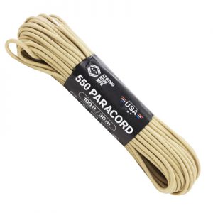 Atwood Rope MFG Paracord 550 Type 7 Strands 100 Feet Sand