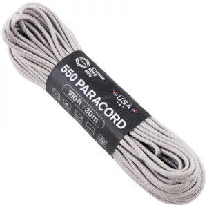 Atwood Rope MFG Paracord 550 Type 7 Strands 100 Feet Smoke