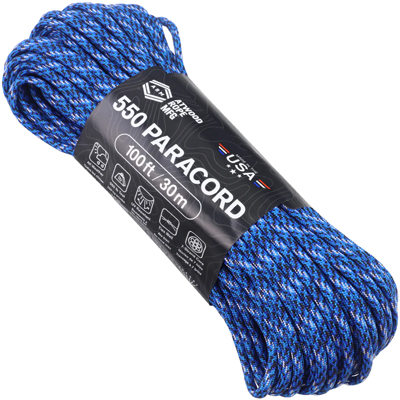 Atwood Rope MFG Paracord 550 Type 7 Strands 100 Feet Tsunami