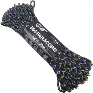 Atwood Rope MFG Paracord 550 Type 7 Strands 100 Feet Undead