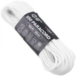 Atwood Rope MFG Paracord 550 Type 7 Strands 100 Feet White