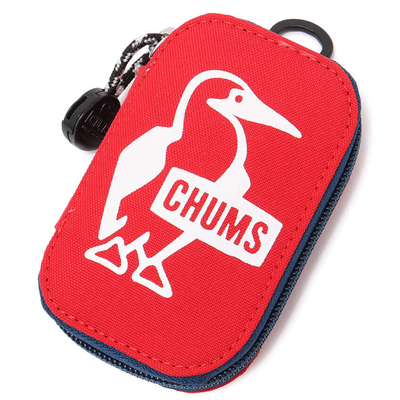 Chums Recycle Oval Key Zip Case red