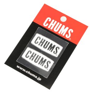 Chums CHUMS Logo Emboss Sticker white