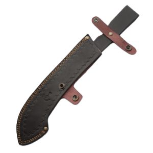 F.Herder 10 inch Leather Knife Sheath with Belt Loop for Bullnose 10 inch Wooden Handle GE-LS0347-26,00