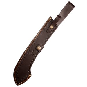 F.Herder 12 inch Leather Knife Sheath with Belt Loop for Bullnose 12 inch Plastic Green Handle GE-LS8647-31,50