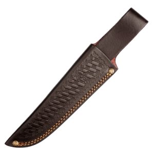 F.Herder 7 inch Leather Knife Sheath with Belt Loop for Broadblade 7 inch Wooden Handle GE-LS0388-18,00