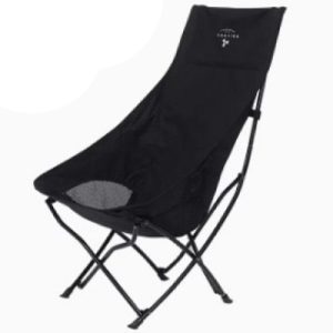Vidalido Outdoor Camping Moon Chair High Back black