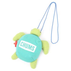 Chums Turtle Mini Pouch aqua green