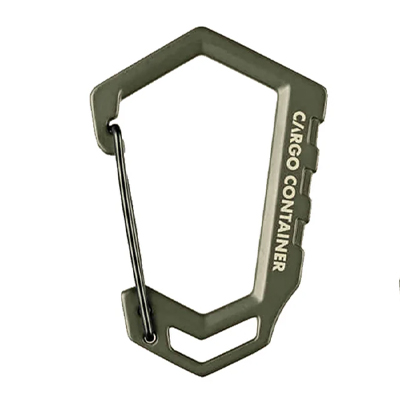 Cargo Container Hard Karabiner D M khaki