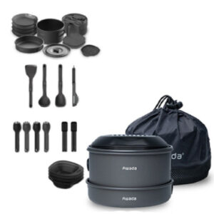 Awada Camping Cooking Set V2 Luxury Set black