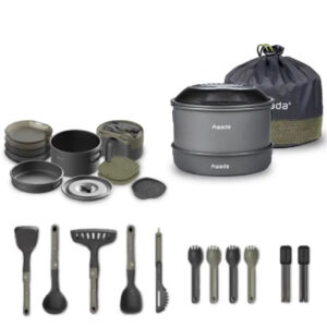 Awada Camping Cooking Set V2 Luxury Set green