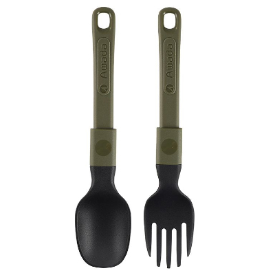 Awada Folding Cutlery Set Spoon & Fork green