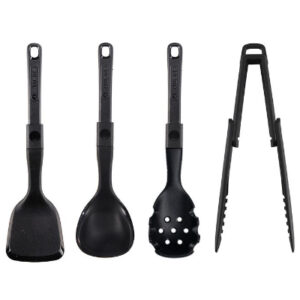 Awada Silicone Folding Cookware Set black