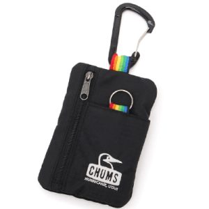 Chums Spring Dale Key Coin Case black rainbow