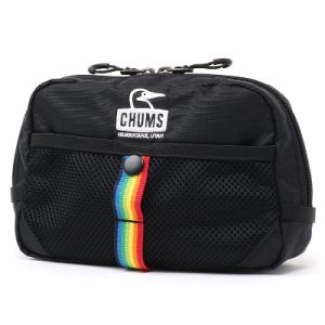 Chums Spring Dale Pouch black rainbow