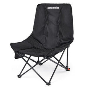 Naturehike Sea Star 001 Push Up High Back Cotton-filled Moon Chair Single black