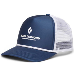 Black Diamond Flat Bill Trucker Hat indigo white