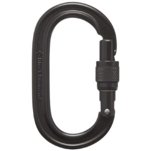 Black Diamond Oval Keylock Screwgate Carabiner black