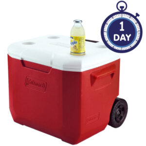 Coleman Cooler 60QT Wheeled red