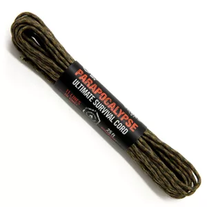 Atwood Rope MFG 625 Parapocalypse Paracord 25 Feet M Camouflage